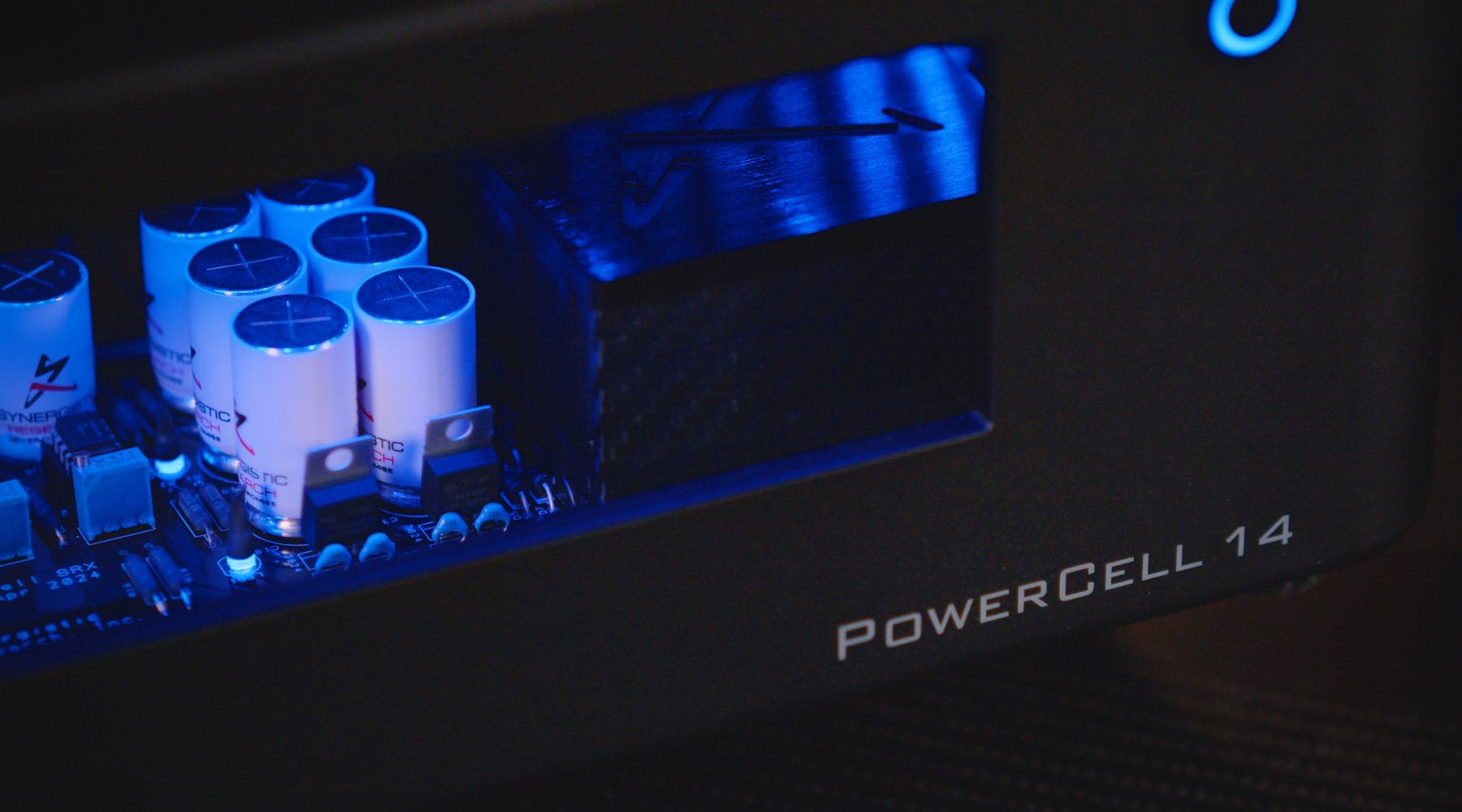 PowerCell Line conditioner on Rack in listening room