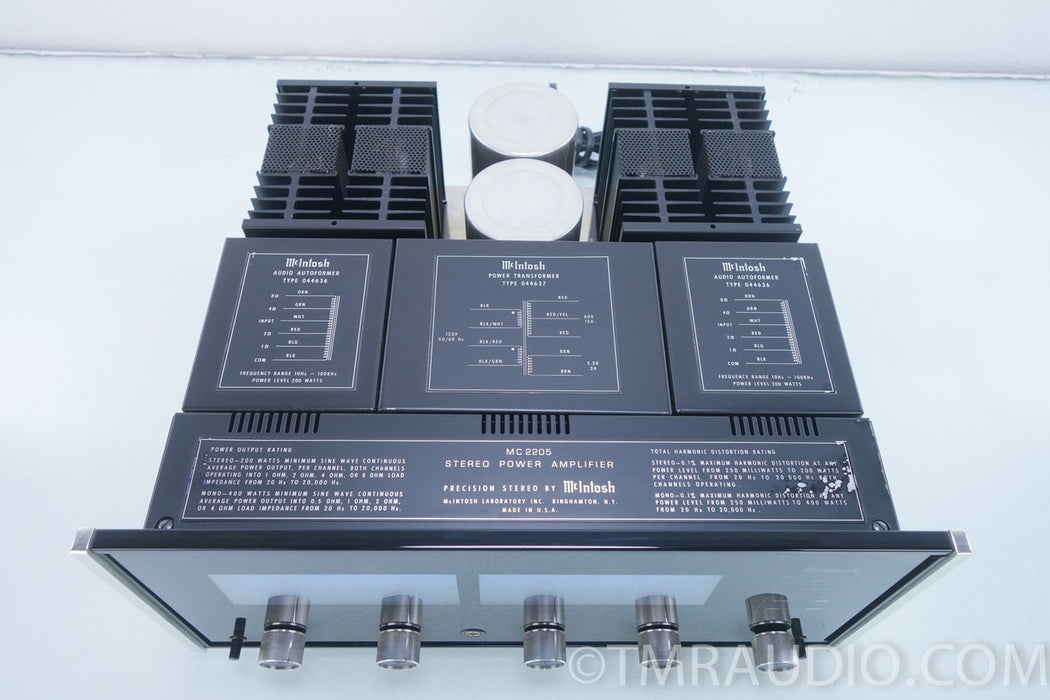 McIntosh MC2205 Stereo Power Amplifier in Factory Box (205w x2)