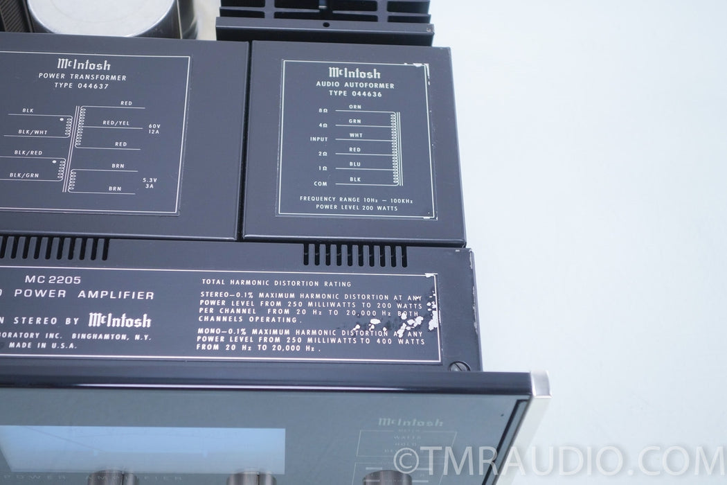 McIntosh MC2205 Stereo Power Amplifier in Factory Box (205w x2)