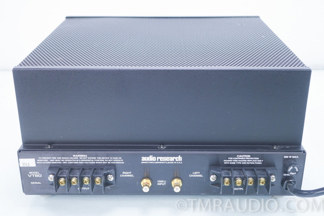 Audio Research VT60 Dual Mono Tube Amplifier