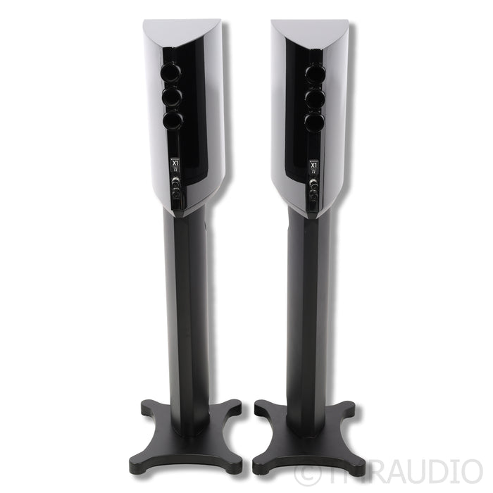 Borresen X1 Bookshelf Speakers; Stands