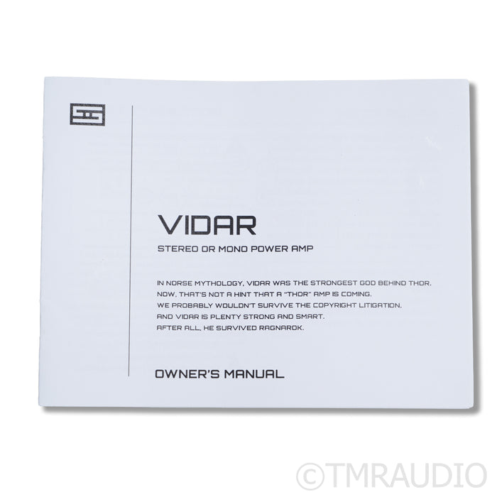 Schiit Audio Vidar 1 Power Amplifier