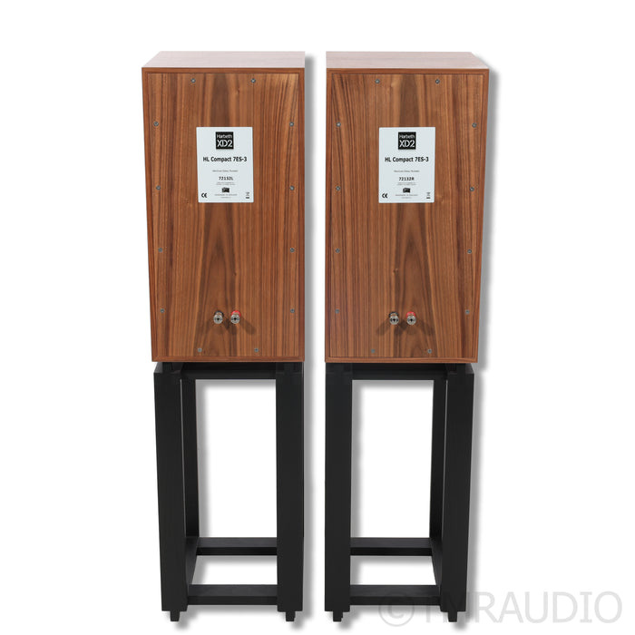 Harbeth C7ES-3 XD2 Bookshelf Speakers; Ton Trager Stands