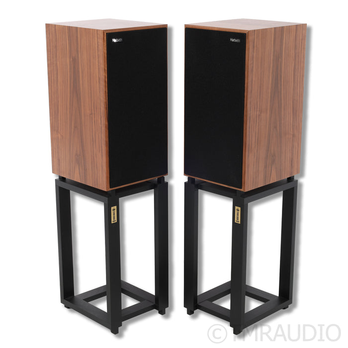 Harbeth C7ES-3 XD2 Bookshelf Speakers; Ton Trager Stands