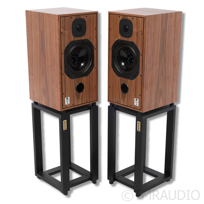 Harbeth C7ES-3 XD2 Bookshelf Speakers; Ton Trager Stands