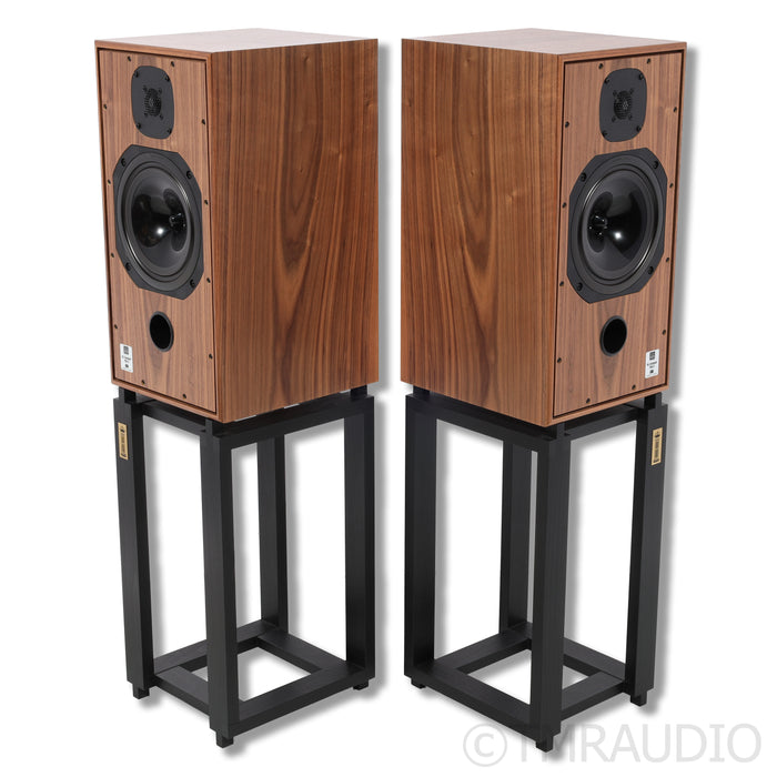 Harbeth C7ES-3 XD2 Bookshelf Speakers; Ton Trager Stands