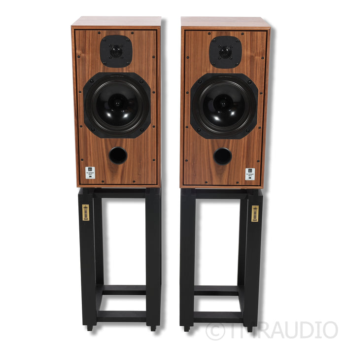 Harbeth C7ES-3 XD2 Bookshelf Speakers; Ton Trager Stands