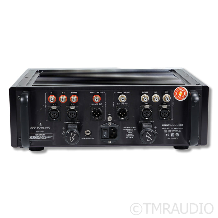 Jeff Rowland Design Continuum S2 Integrated Amplifier