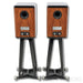 Quad Revela 1 Bookshelf Speakers; Stands