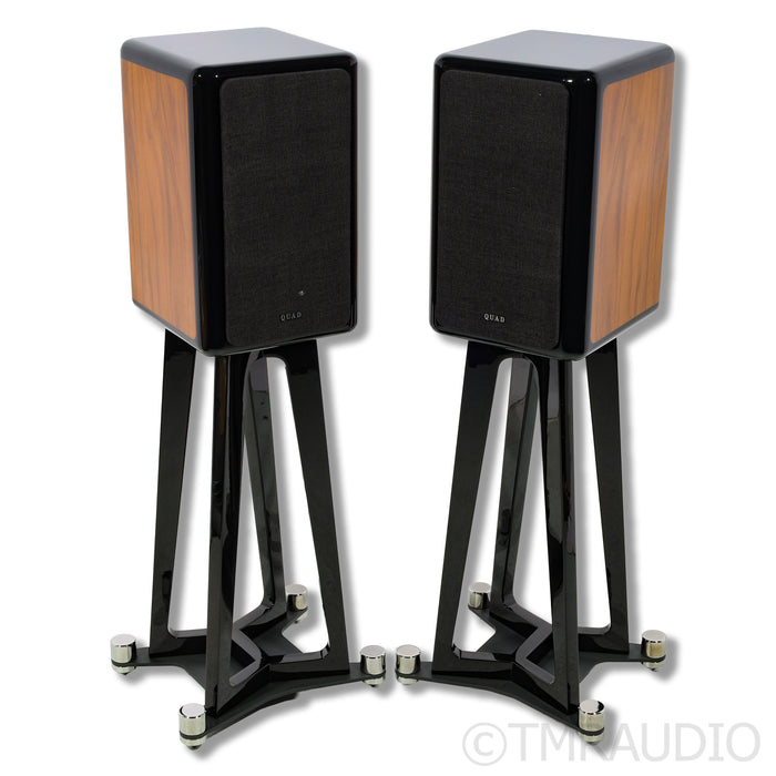 Quad Revela 1 Bookshelf Speakers; Stands