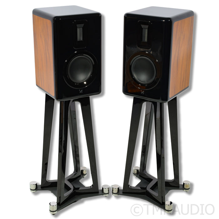 Quad Revela 1 Bookshelf Speakers; Stands