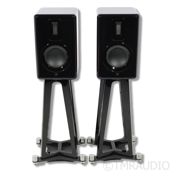 Quad Revela 1 Bookshelf Speakers; Stands
