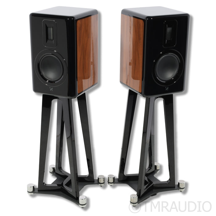 Quad Revela 1 Bookshelf Speakers; Stands
