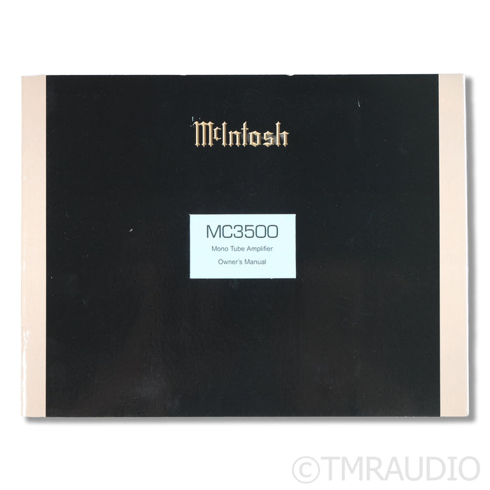McIntosh MC3500 MkII Tube Monoblock Power Amplifiers