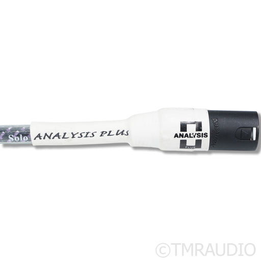Analysis Plus Solo Crystal Oval XLR Cables; 1m