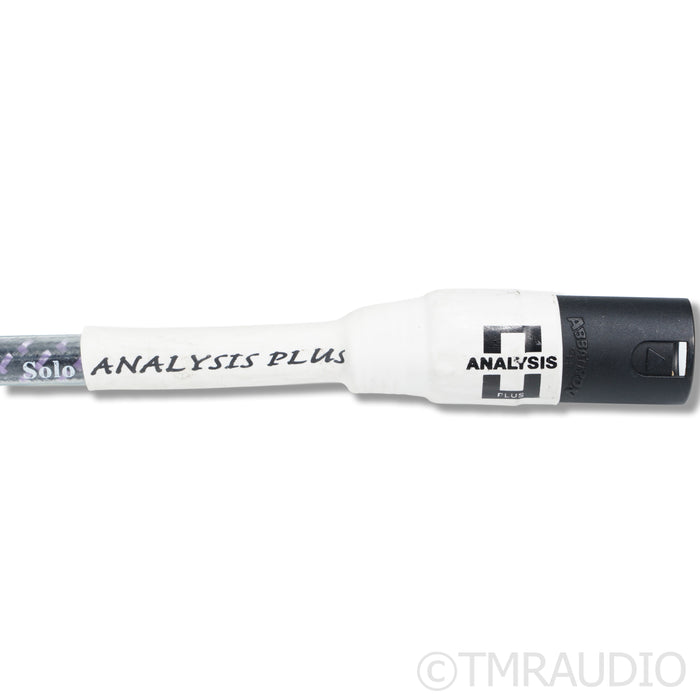 Analysis Plus Solo Crystal Oval XLR Cables; 1m