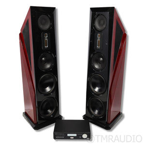 Legacy Audio Aeris XD Floorstanding Speakers; Sapele Pommele Gloss Cabernet