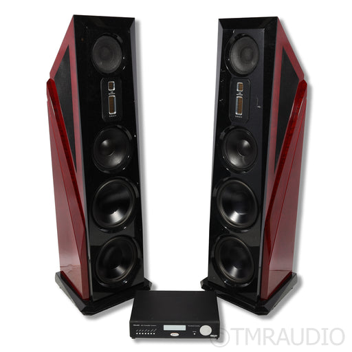 Legacy Audio Aeris XD Floorstanding Speakers; Sapele Pommele Gloss Cabernet