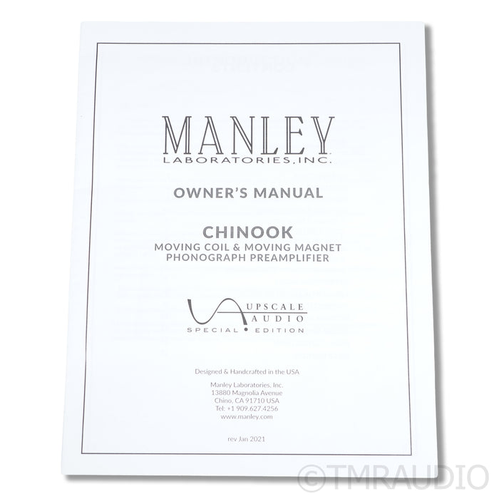 Manley Laboratories Chinook Tube MM/MC Phono Preamplifier