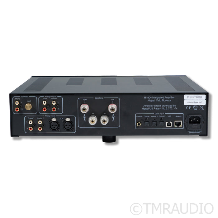 Hegel H190v Streaming Integrated Amplifier / DAC; MM Phono