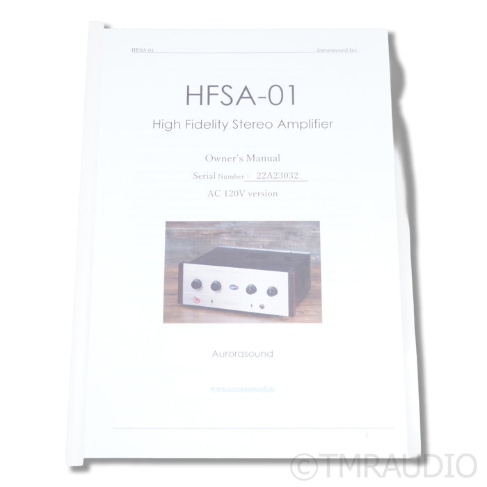 Aurorasound HFSA-1 Hybrid Integrated Amplifier; MM Phono