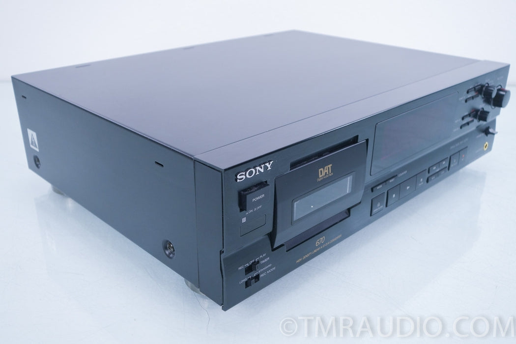 Sony DTC-670 DAT Digital Audio Cassette Recorder