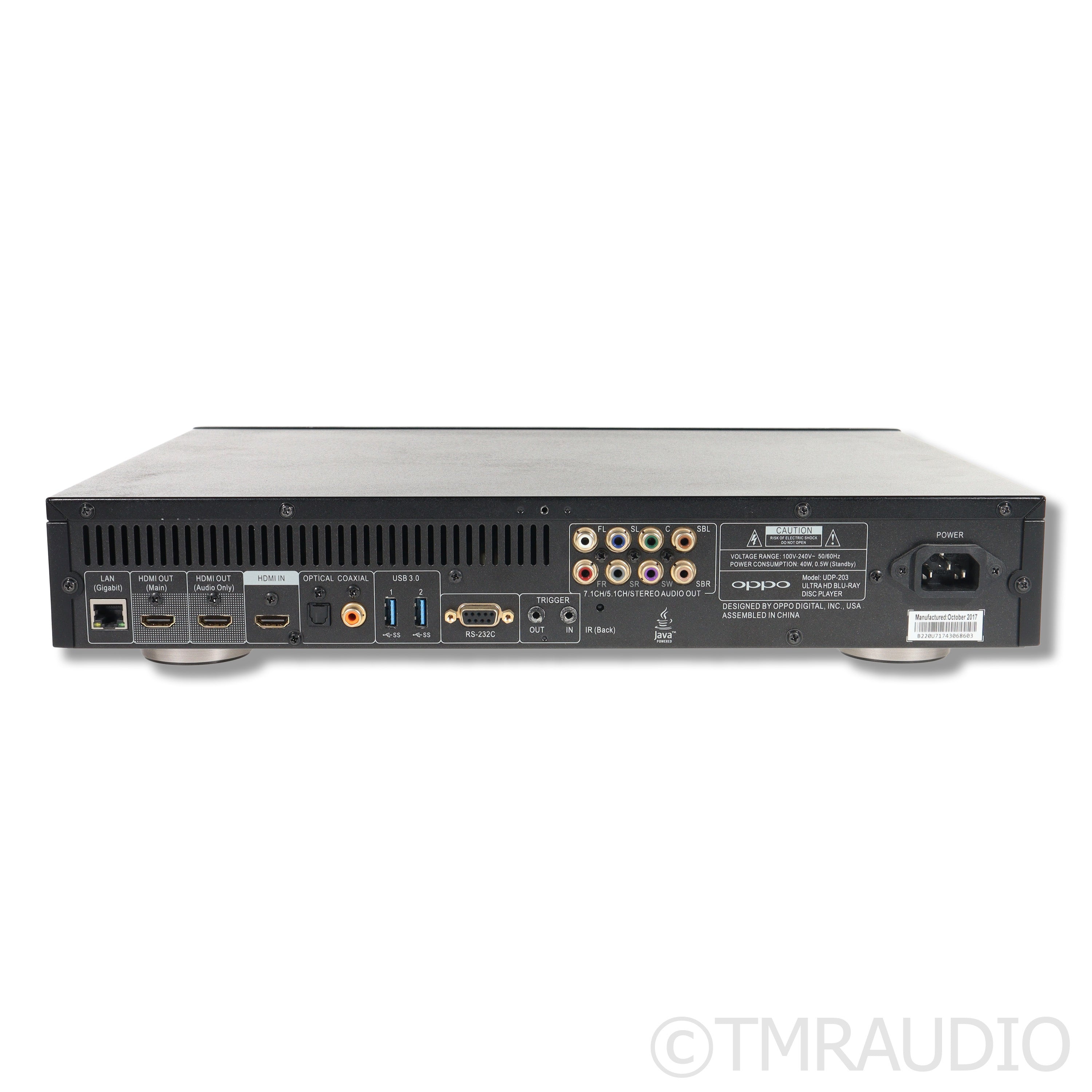 Oppo UDP-203 Universal Disc Player; Upgraded Linear Power Supply