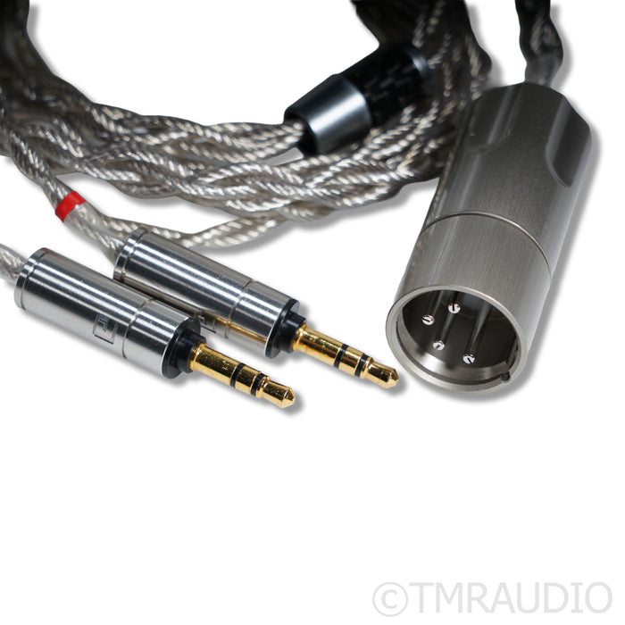 LavriCables Grand Silver Headphone Cable; 1m