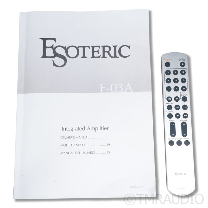 Esoteric Audio F-03A Integrated Amplifier; MM/MC Phono
