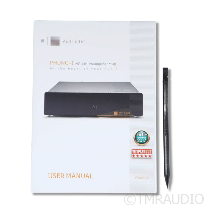 Vertere Acoustics Phono 1 MKII MM/MC Phono Preamplifier