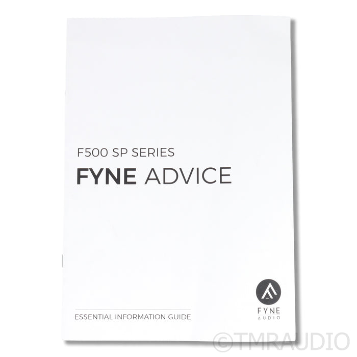 Fyne Audio F500SP Bookshelf Speakers; Piano Gloss Walnut