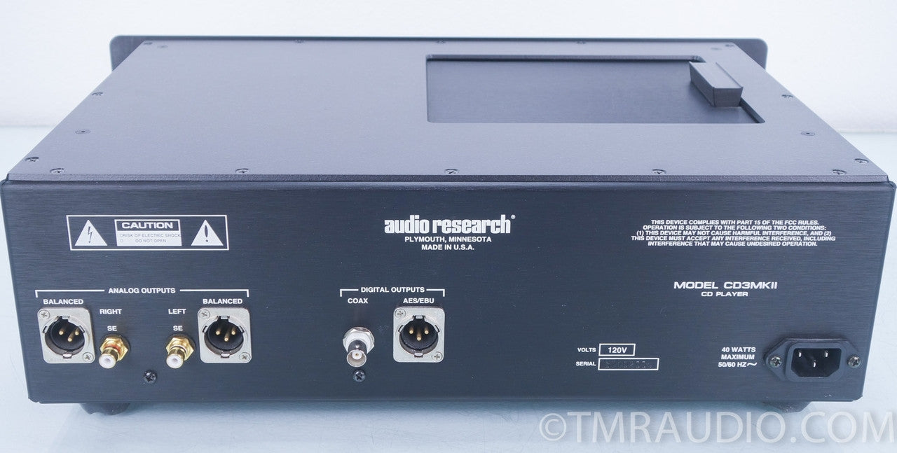 Audio Research CD3 MKII CD Player in Factory Box