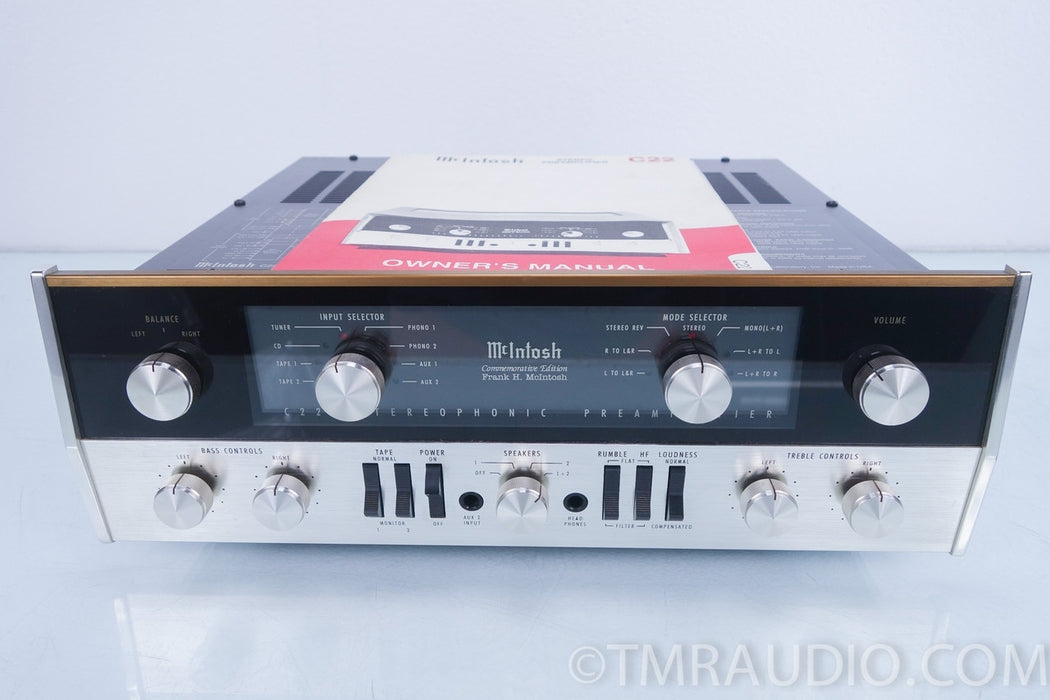 McIntosh C-22 Commemorative Edition Tube Preamplifier in Factory Box