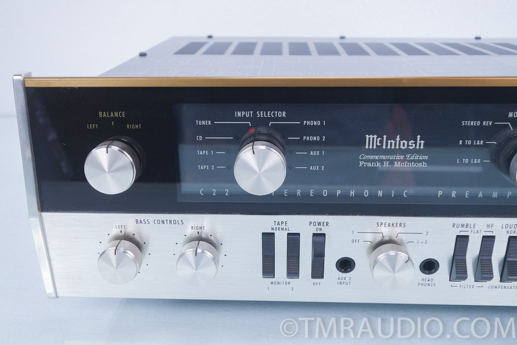 McIntosh C-22 Commemorative Edition Tube Preamplifier in Factory Box