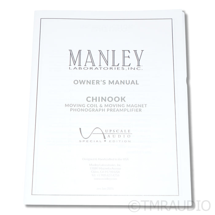 Manley Laboratories Chinook SE MKII MM/MC Tube Phono Preamplifier