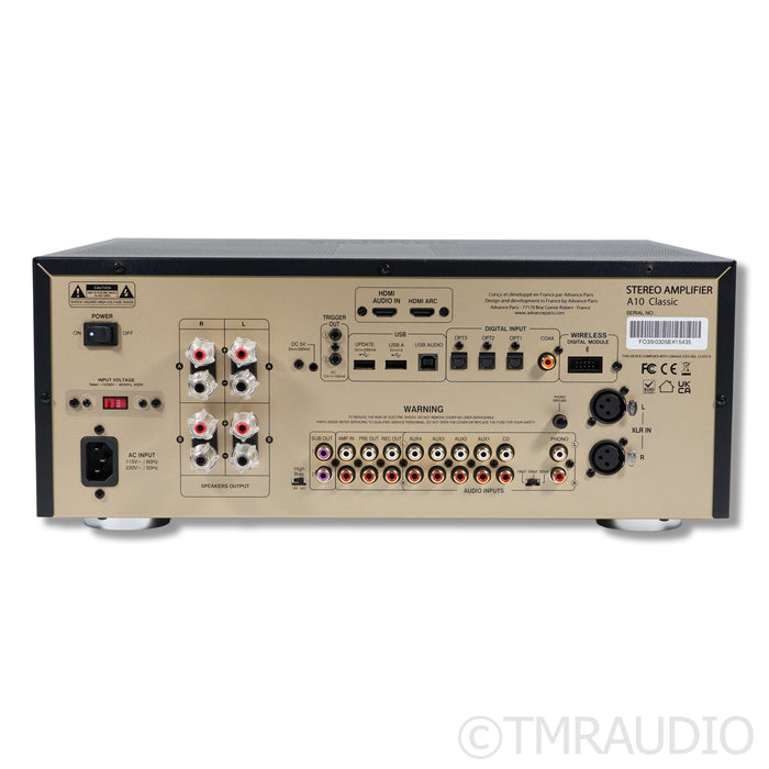 Advance Paris A10 Classic Hybrid Integrated Amplifier; Built-In DAC; MM Phono