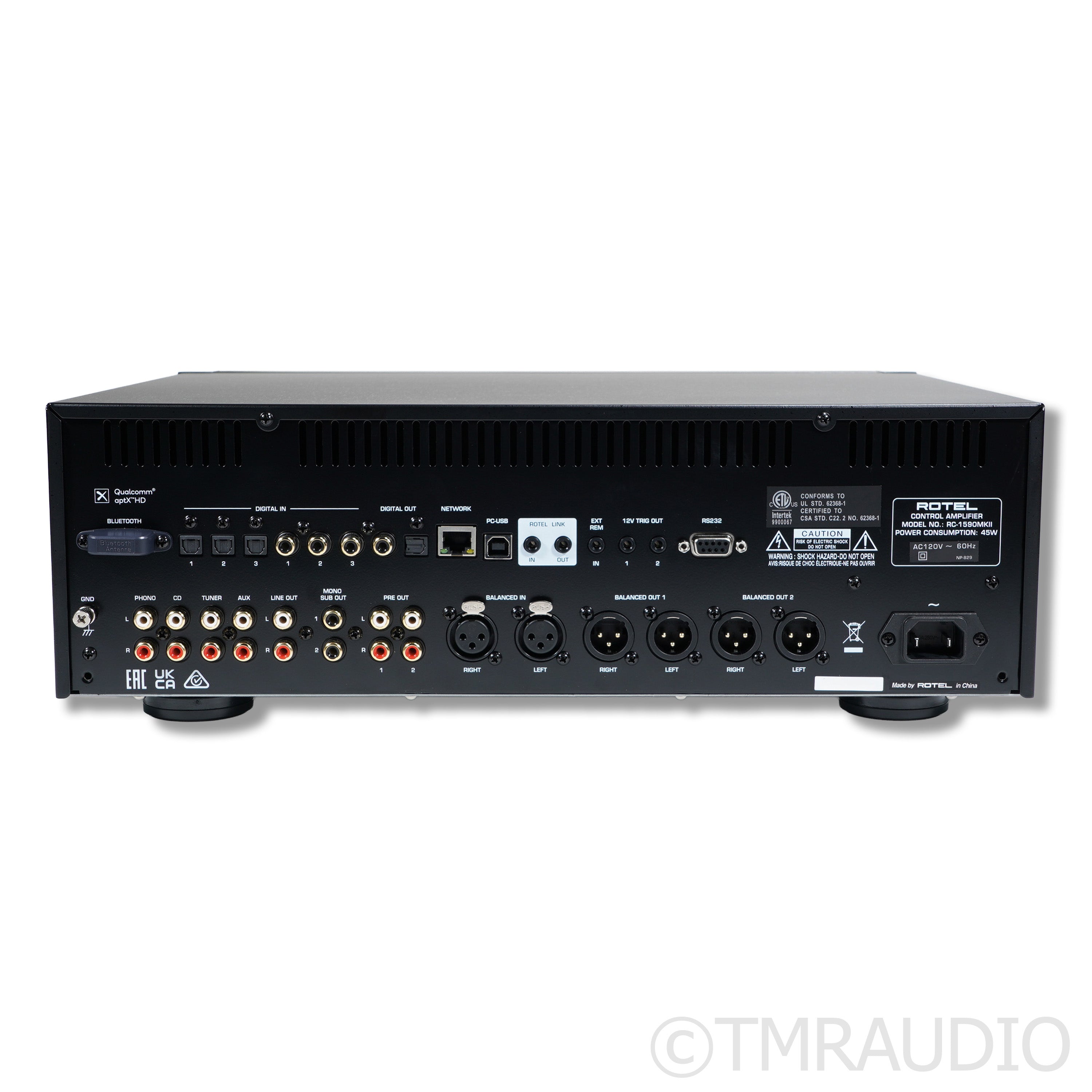 Rotel RC-1590 MkII Preamplifier; DAC; MM Phono (Mint) — The Music Room