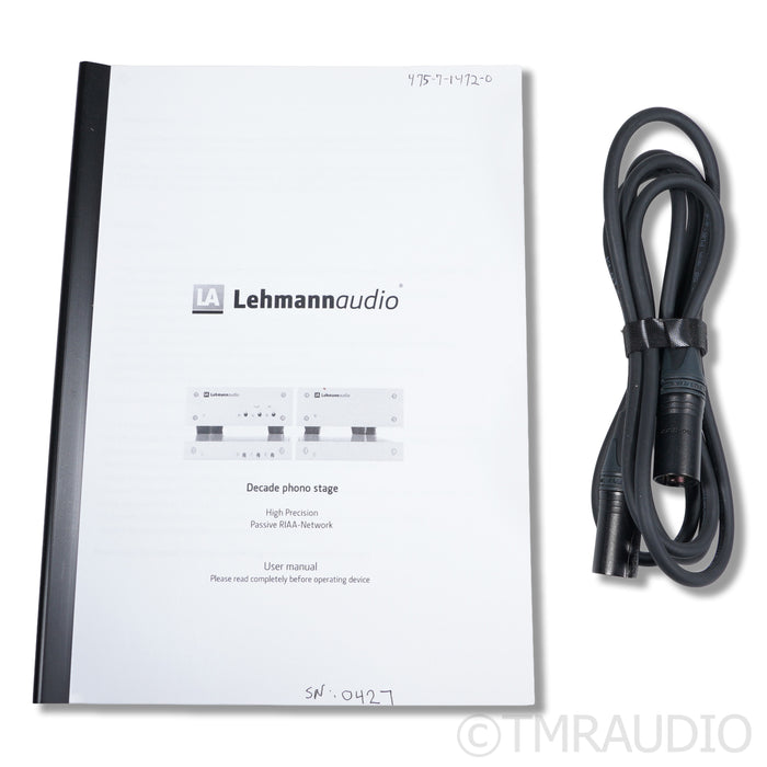 Lehmann Audio Decade Dual-Chassis MM/MC  Phono Preamplifier