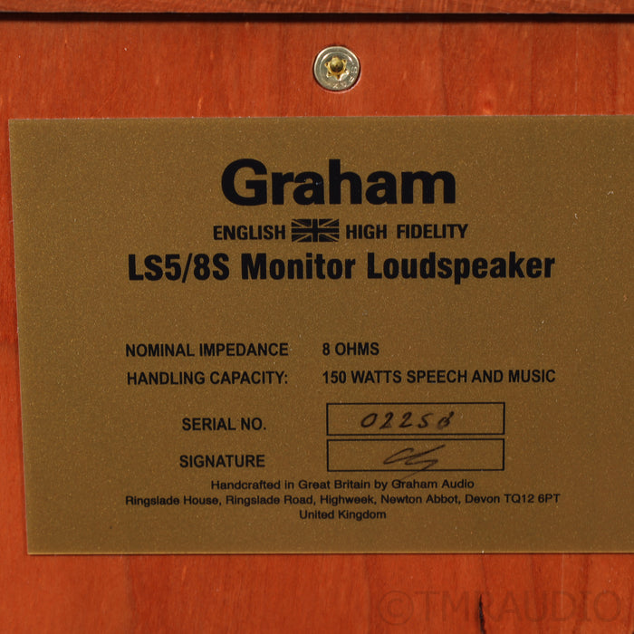 Graham Audio LS5/8s Bookshelf Speakers; Stands