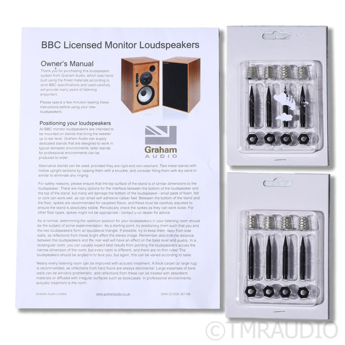 Graham Audio LS5/8s Bookshelf Speakers; Stands