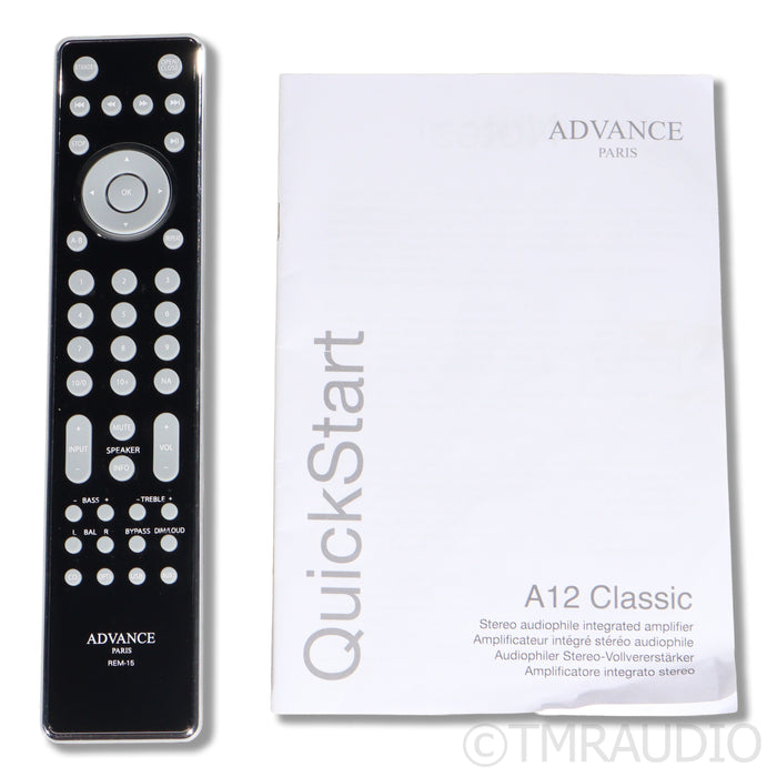 Advance Paris A12 Classic Hybrid Integrated Amplifier / DAC; MM/MC Phono