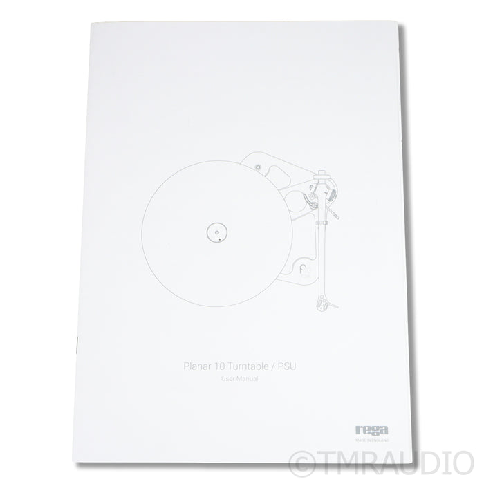 Rega Planar 10 Belt-Drive Turntable; RB3000 Tonearm; Apheta 3 MC Cartridge