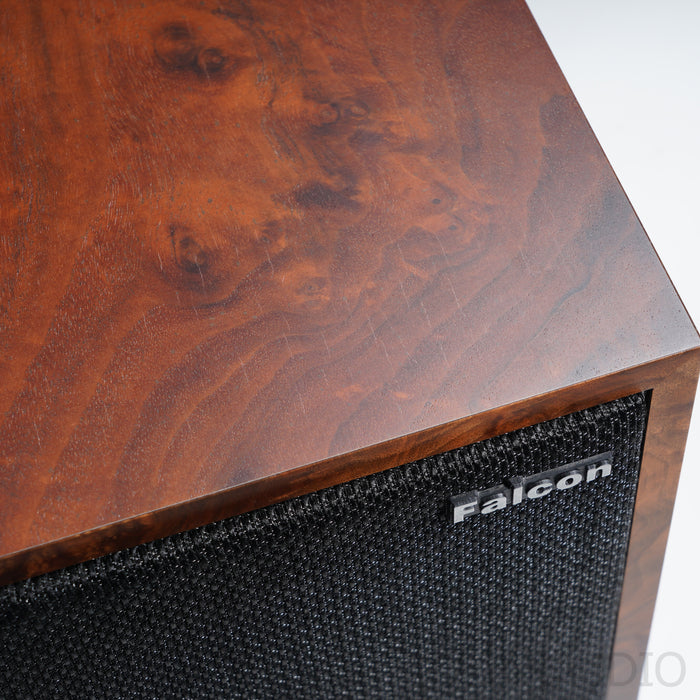 Falcon Acoustics LS3/5A Gold Badge Bookshelf Speakers; Burr Walnut