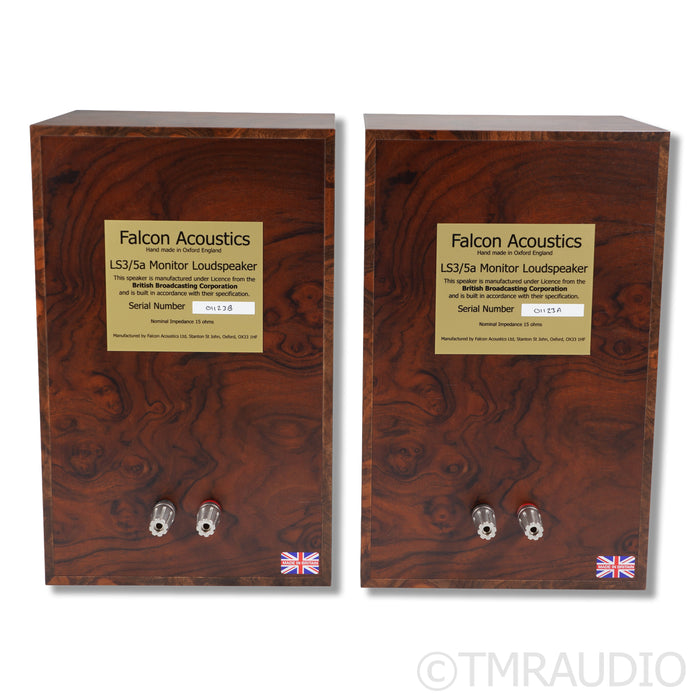 Falcon Acoustics LS3/5A Gold Badge Bookshelf Speakers; Burr Walnut