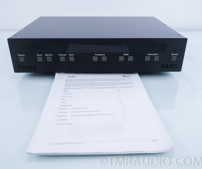 RIVES Audio Parc 3-Band Parametric Room Correction Equalizer Compensation