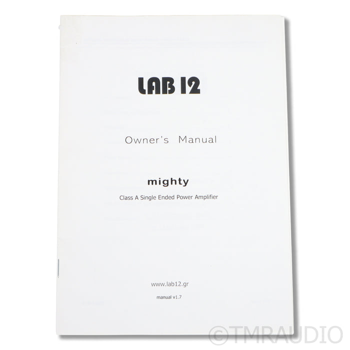 Lab12 Mighty Tube Power Amplifier