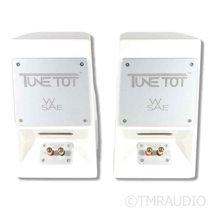 Wilson Audio TuneTot Bookshelf Speakers; ISO Bases; Ivory Finish