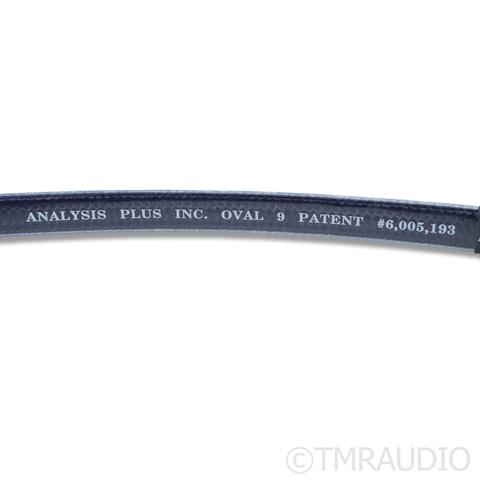 Analysis Plus Oval 9 Speaker Cables; 2.5m