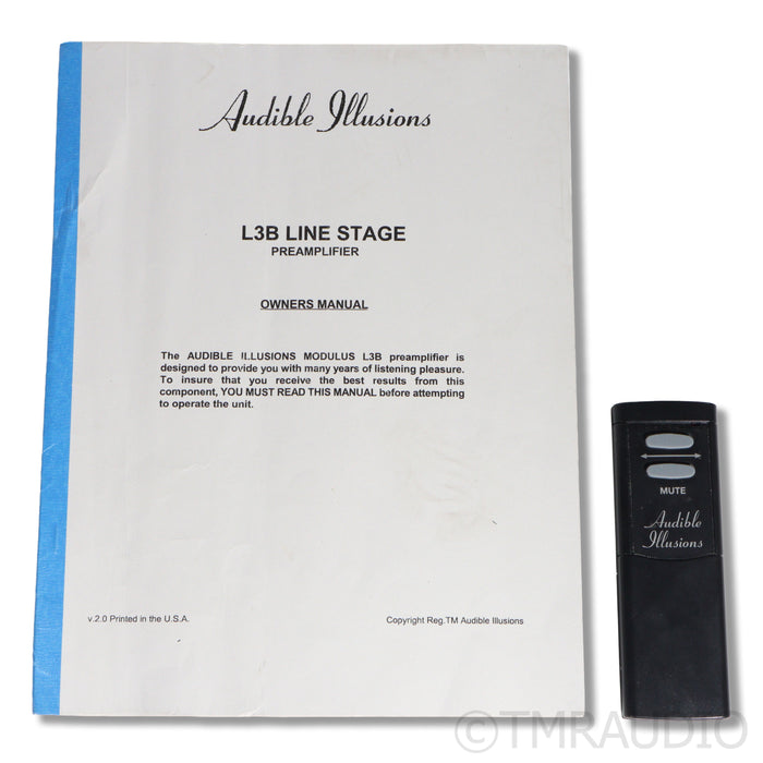 Audible Illusions Modulus L3B Dual-Chassis Tube Preamplifier