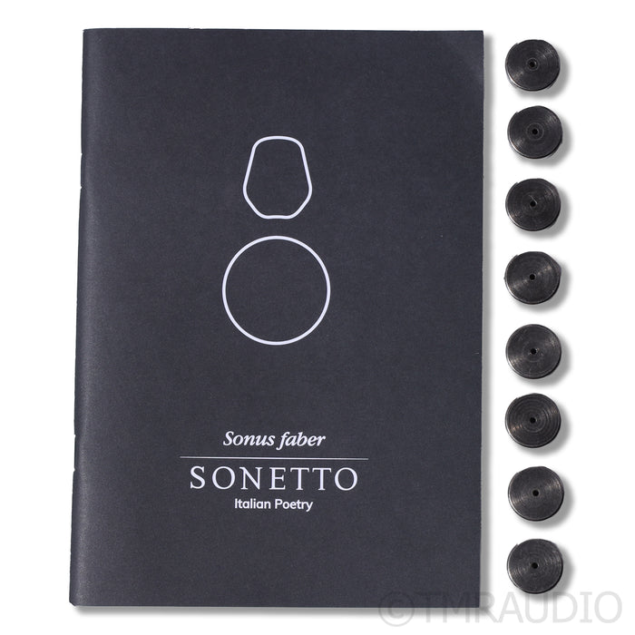 Sonus Faber Sonetto II Gen 1 Bookshelf Speakers; Stands